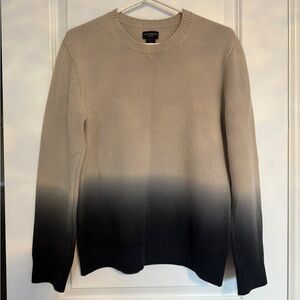 Club Monaco 100% cashmere Men's Beige and Black Ombre Sweater